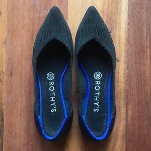 Rothy’s Black Point Shoe, size 8